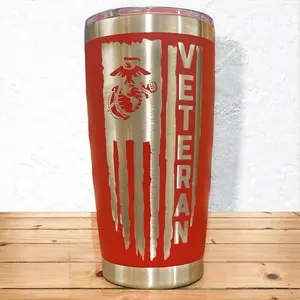 United States Marine Veteran Tumbler