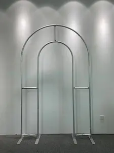 5Ft*8Ft Open Wall Arched Frame Wedding Backdrop Stand with Storage Bag