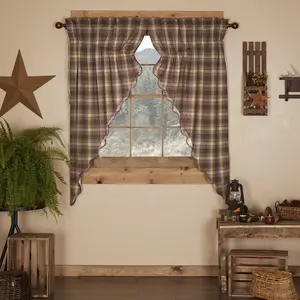 Woodland Brown Prairie Curtains