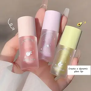 Pack of 3 Juicy Moisturizing Flavor Watery Clear Jelly Lip Oil, Long Lasting Tinted Mirror Lip Balm, Glossy Lip Glaze, Plumping Oil, Fruit Scent Lip Gloss, trendy makeup products,Hydrating Lip products, Hydrating Lip balm, Makeup Clearance Sale