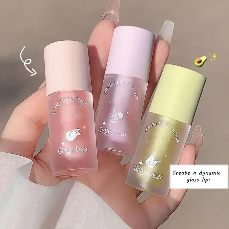 Juicy Moisturizing Flavor Watery Clear Jelly Lip Oil, Long Lasting Tinted Mirror Lip Balm, Glossy Lip Glaze, Plumping Oil, Fruit Scent Lip Gloss, trendy makeup products,Hydrating Lip products, Hydrating Lip balm, Makeup Clearance Sale