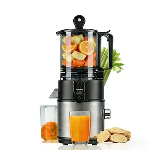 Vitaextra Cold Press Juicer, 5.8" Wide Chute for Whole Fruits, Quiet Juicer, 250W AC motor Juicers for fruits and vegetables, carrots, ginger, frozen fruits, etc. High juice yield, Easy to Clean