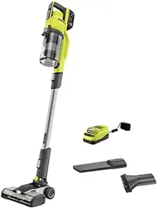 RYOBI 18V ONE+ RSV18-0 Cordless Floor Vacuum Cleaner with 30 AirWatt Suction Power 820 l/min Airflow 24 cm Wide Floor Nozzle Green