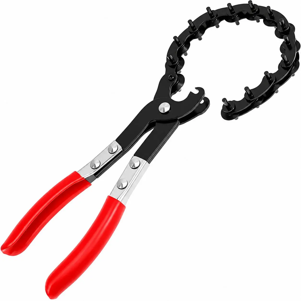 Exhaust Cutter - Precision Cutting Tool for 3/4" to 3-1/4" Pipes, Chain Muffler Pipe Cutter, Cushion Grip Pipe Cutting Tool for PVC Copper Exhaust Work