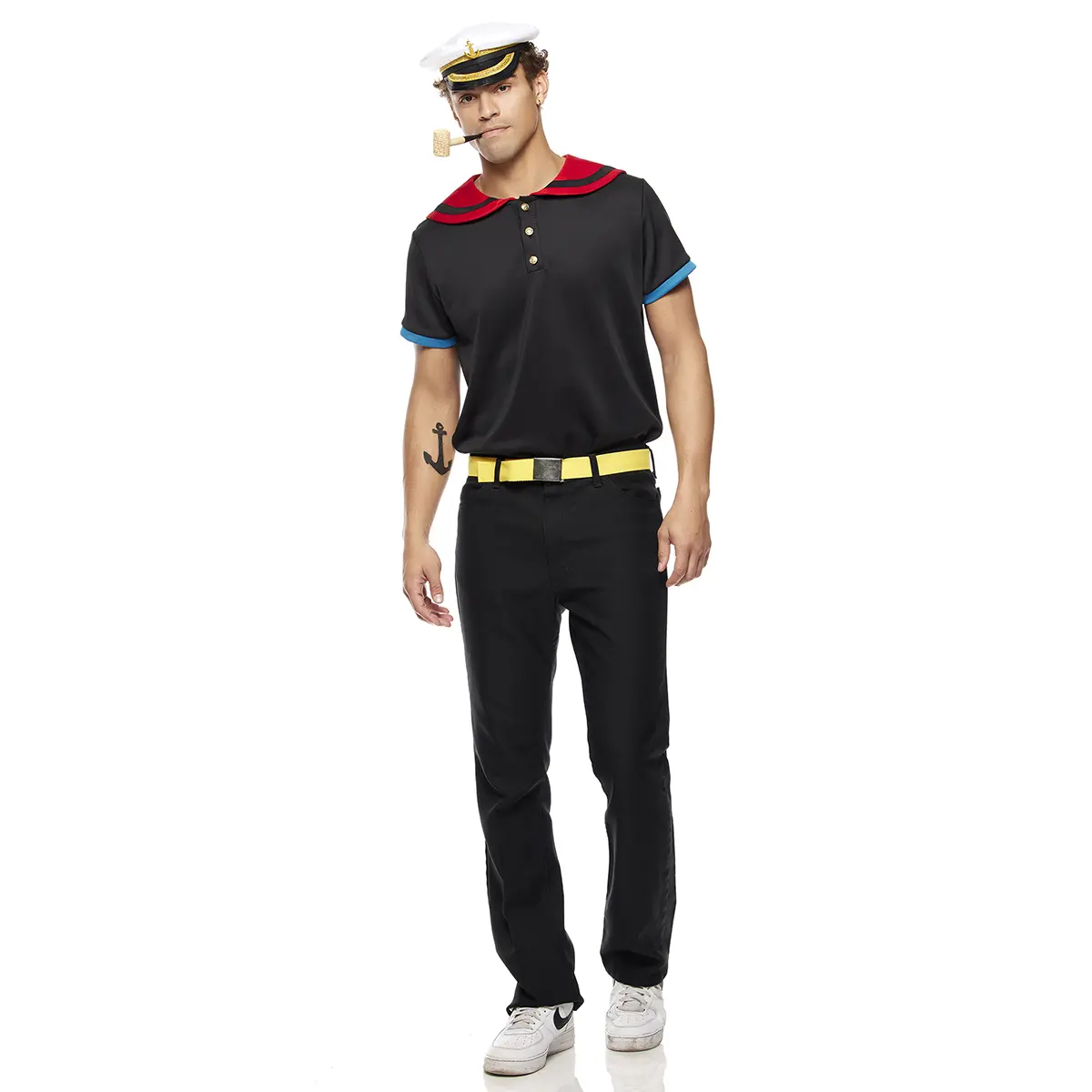 Forplay Women's Halloween The Sailor Man 6-Piece Men's Cartoon Character Costume