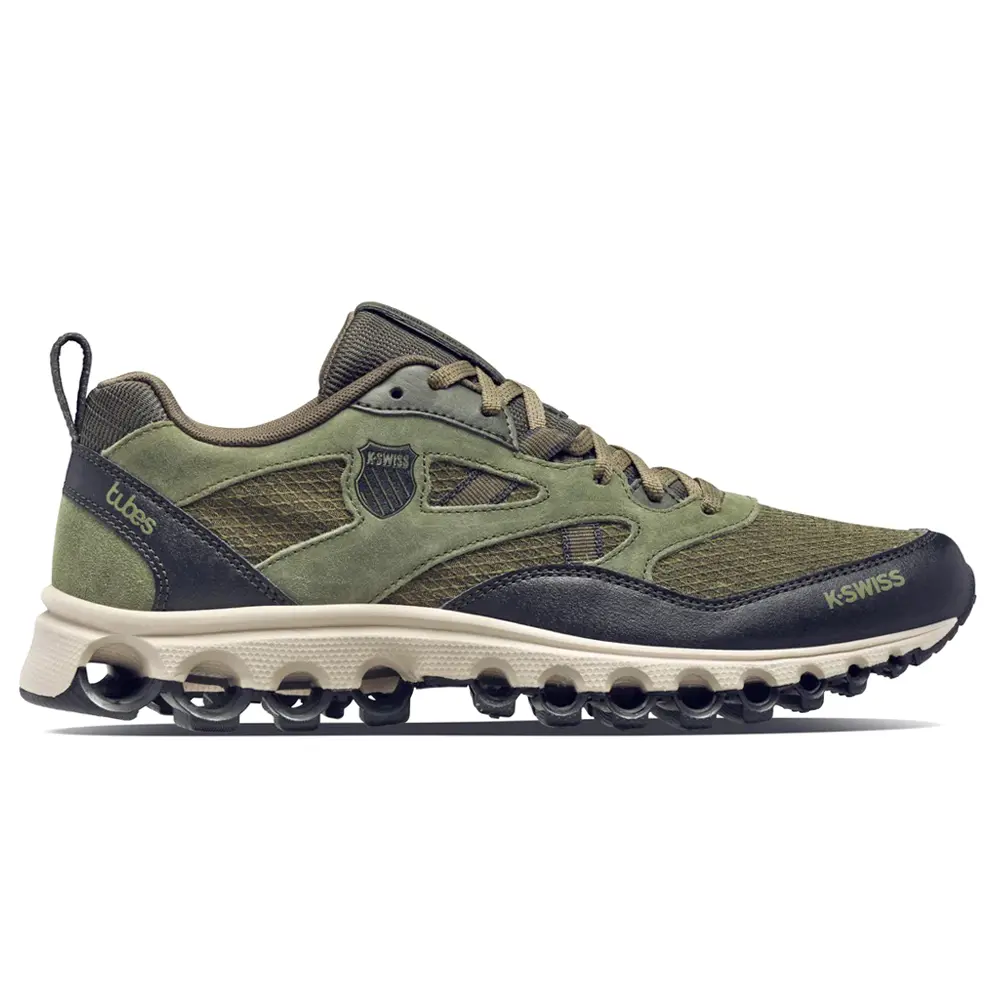 K-Swiss Mens Tubes Trail 200 Hiking Training Sneakers Shoes - Black, Green K-Swiss Mens Tubes Trail 200 Hiking Training Sneakers Shoes - Black, Green