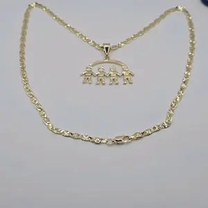 4 Boys Gold-Plated with chain 18-inch or 24-inch