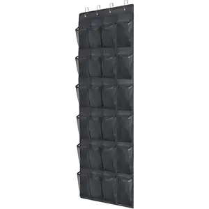 Over the Door Shoe Organizer 24 Extra Large Pockets Hanging Shoe Rack Holder  Closet Storage Hanging Shoe Organizer
