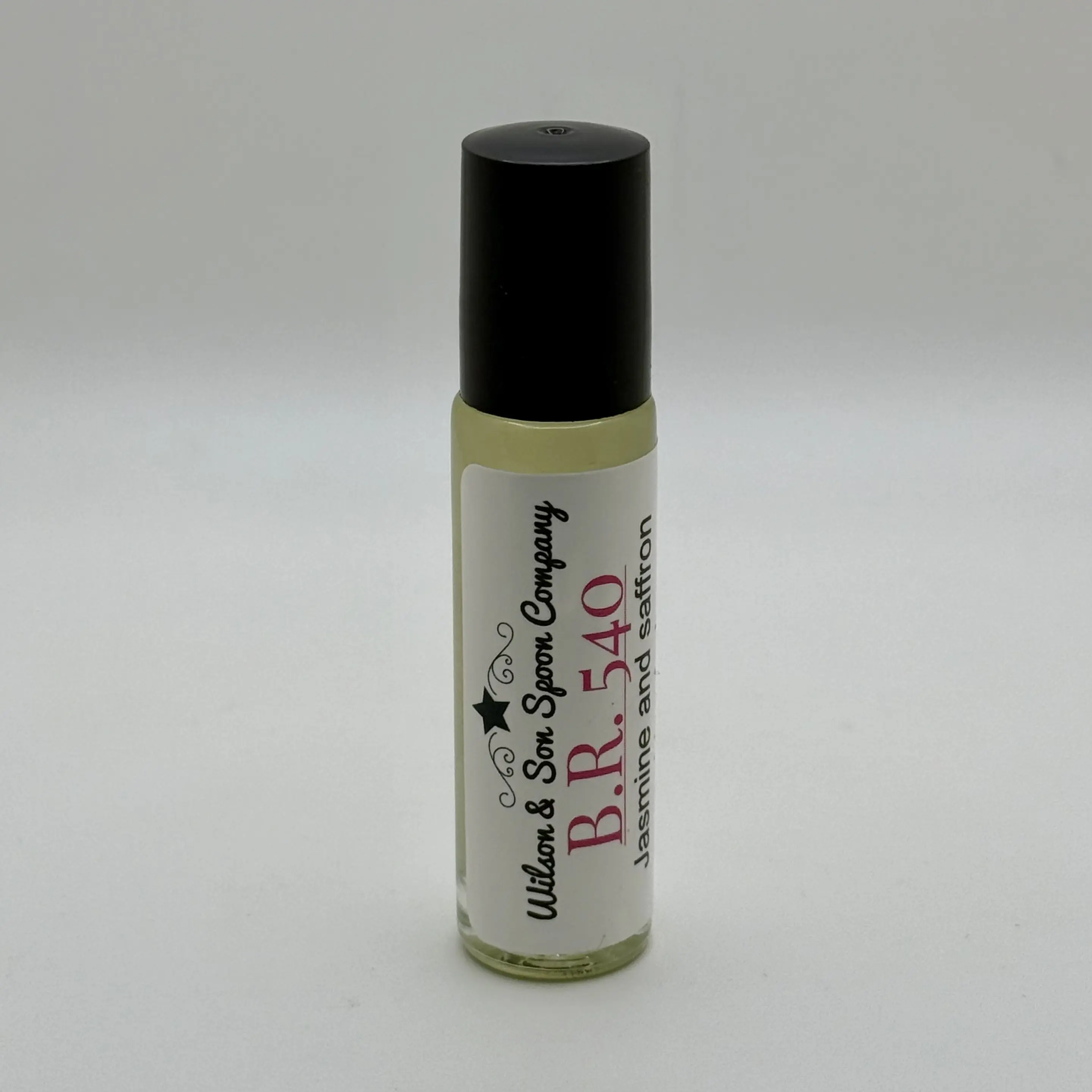 Women's Fragrance Roll-On Body Oil - 10ml Long-Lasting Female Perfume with Almond Oil Base, Warm Spiced Saffron Signature Scent, Jasmine & Cedar Notes, Smell Good All Day Body Care, Roller Ball, Liquid, None, Glass Bottle, Contains Neither, 6 Months