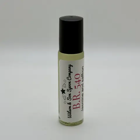 Women's 10ml Roll-On Liquid Perfume Oil - Long-Lasting, Alcohol-Free, Almond Oil-Based Fragrance, Warm Spiced Saffron Signature Scent, Jasmine & Cedar Notes, Glass Bottle, 6-Month Shelf Life, Non-Irritating