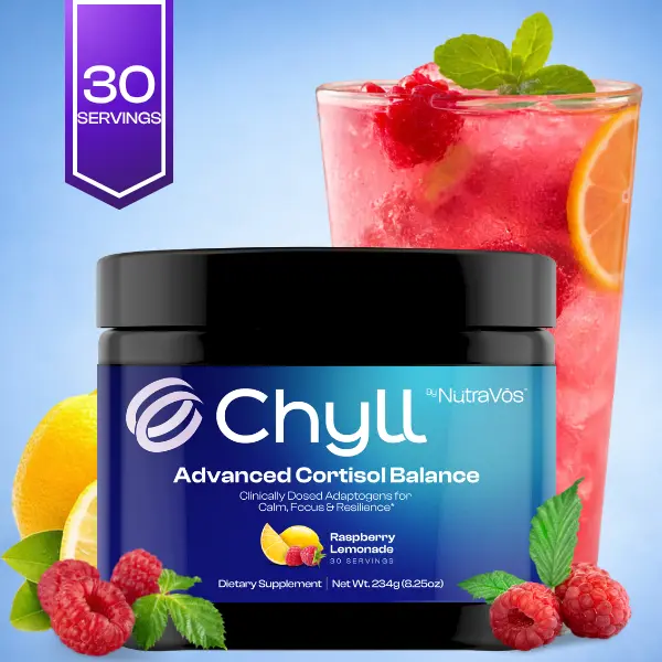 Chyll - Cortisol Supplement Drink Mix with Ashwagandha KSM 66, 30 Servings