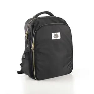Shave Factory Barber Bag - Black Backpack with Compartments for Hair Clippers, Razors & Laptop - 19"H x 14"W x 8"D