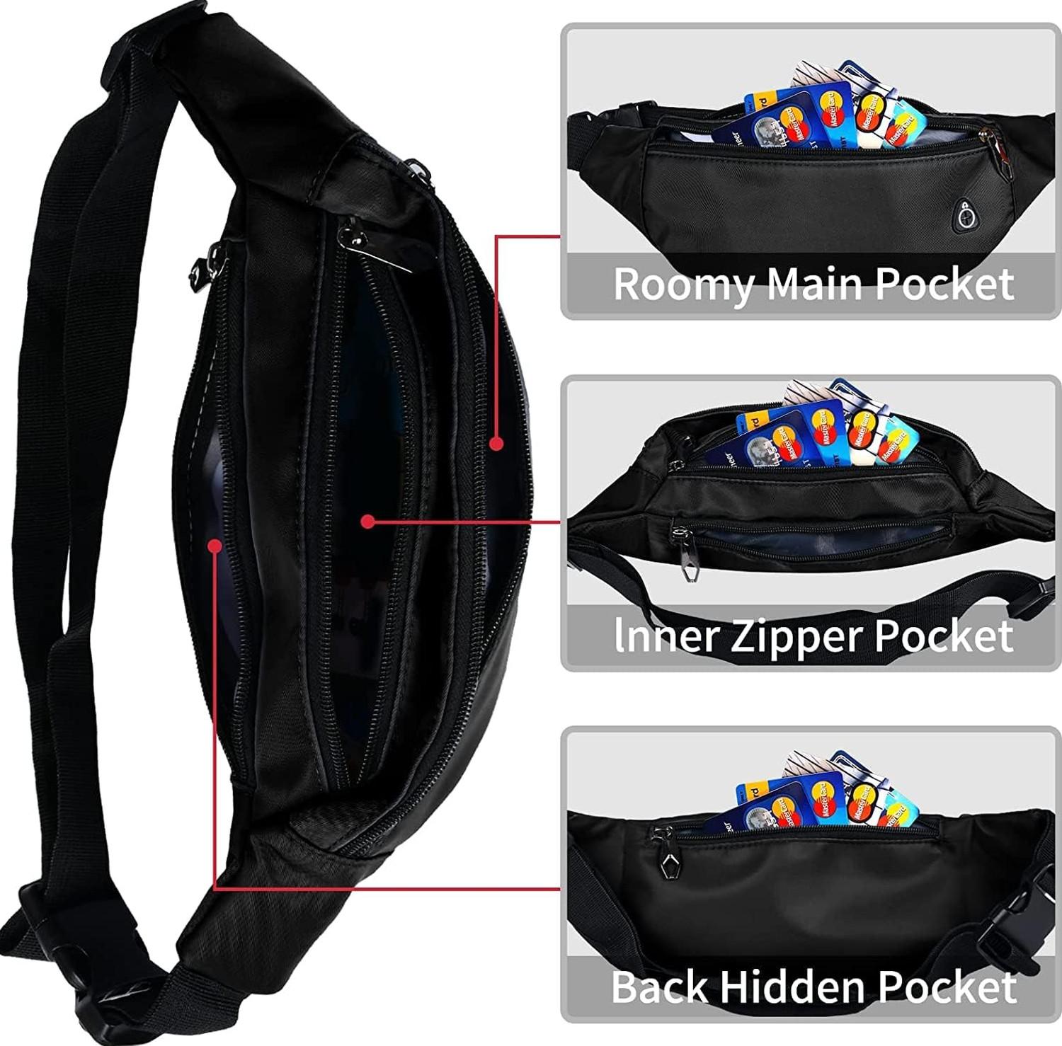 Waterproof Fanny Pack For Men And Women Perfect For Sports, Travel, Hiking, And Running With Hands-Free Convenience