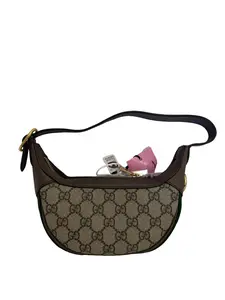 Pre-owned GUCCI Ophidia Series GG Monogram Canvas & Leather Mini Hobo Bag/WJ04228345