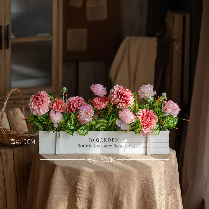 Dark incense 50cm white wood fence