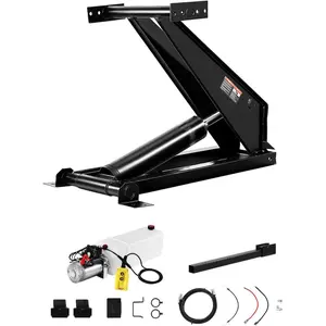 VEVOR Hydraulic Dump Lift Kit, 17, 600 lb/8 T Dump Trailer Hydraulic Scissor Hoist Kit Standard Kit, Hydraulic Dump Bed Kit with 12V Hydraulic Pump Unit Suitable for Scissor Lift Dump Trailers TrucksVEVOR Super Brand Day