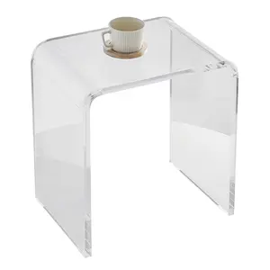 VEVOR Acrylic End Table, 2 pcs C-Shaped Lucite Side Tables, Clear Acrylic Side Table for Drink, Food, Snack used in Living Room, Bedroom, and StudyVEVOR Super Brand Day