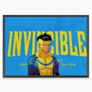Invincible Mark Grayson Poster Print, Comic Superhero Wall Art Decor for Bedroom Office Game Room Setup, Universe Variant Gift for Teens and Fans