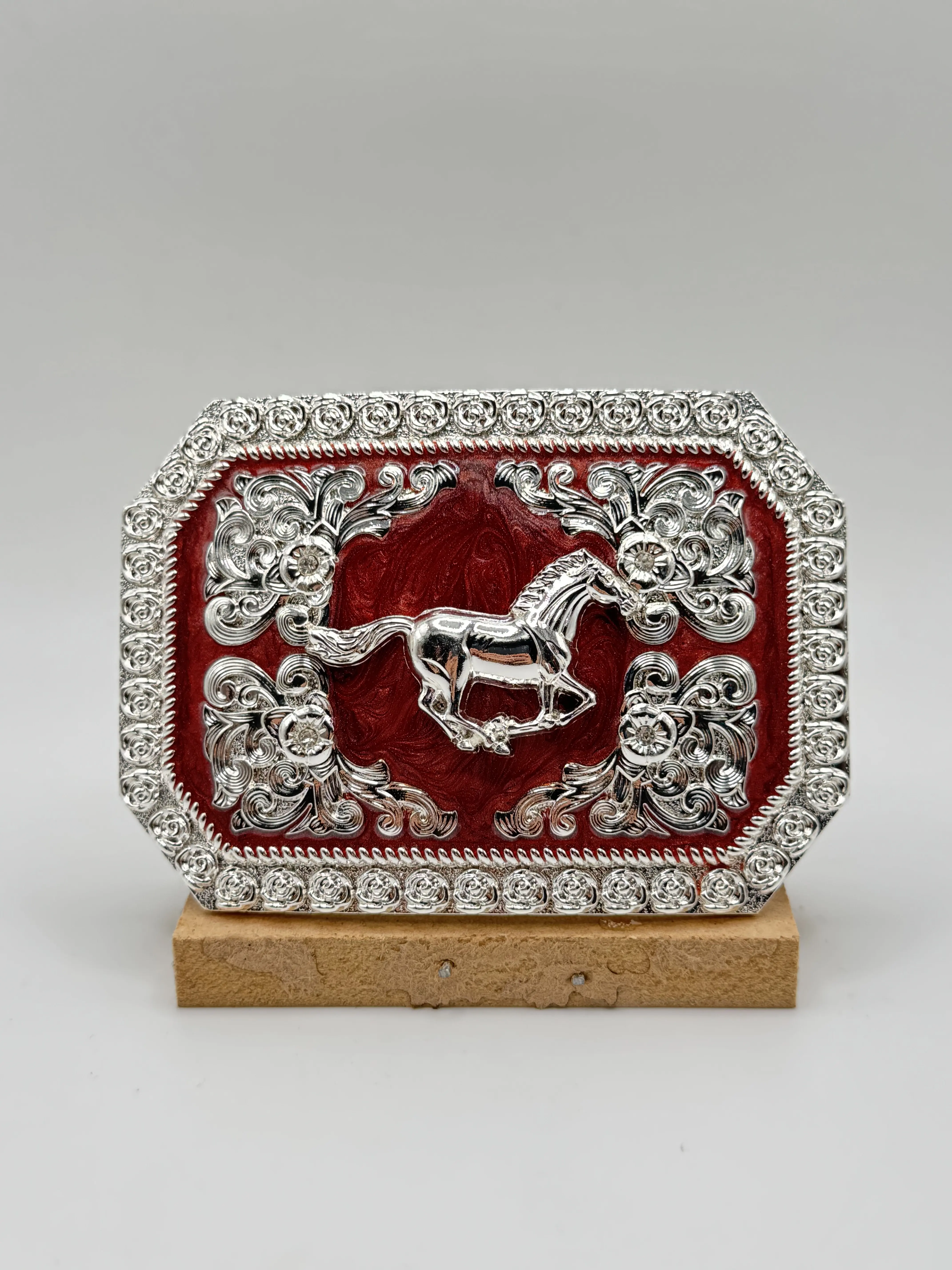 Buckle- Brown Stallion "belt not included"