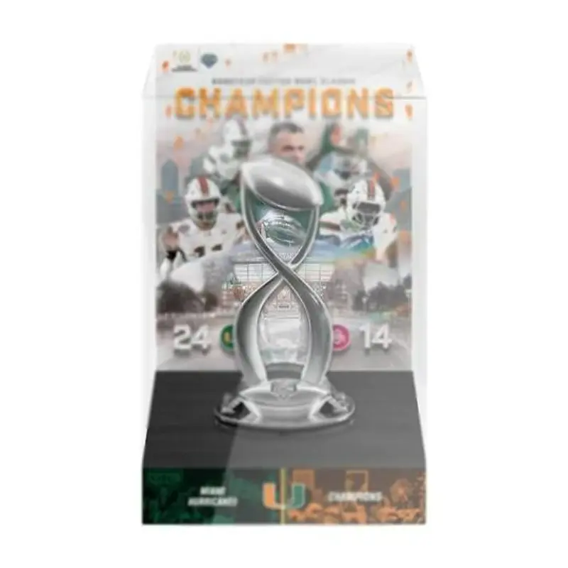American University Football Bowl Championship Trophy Replica, College Sports Memorabilia, Perfect Gift for Fans, High-Quality Reproduction