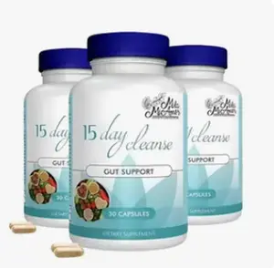 Mila McAnner 15 Day Cleanse - Gut and Colon Support | Caffeine Free | Advanced Formula with Senna, Cascara Sagrada, & Psyllium Husk | Non-GMO | 30 capsules