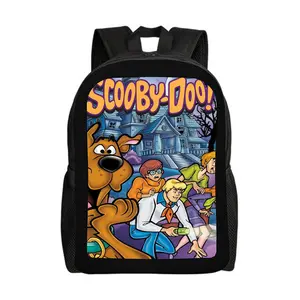 Scooby-Doo-Backpacks for Girls, Cute School Backpack, Aesthetic Bookbag for Teens, Lightweight Classic Backpack for Travel, Work, Picnic A-1