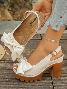 Women's Black Single-Strap Open-Toe Block Heel Sandals, Buckle Up Sandals, Ankle Buckle Leather Heeled Shoes, All-Season Evening Party Footwear, Comfortable Formal Office Dress Sandals, Casual Outdoor Walking Heels