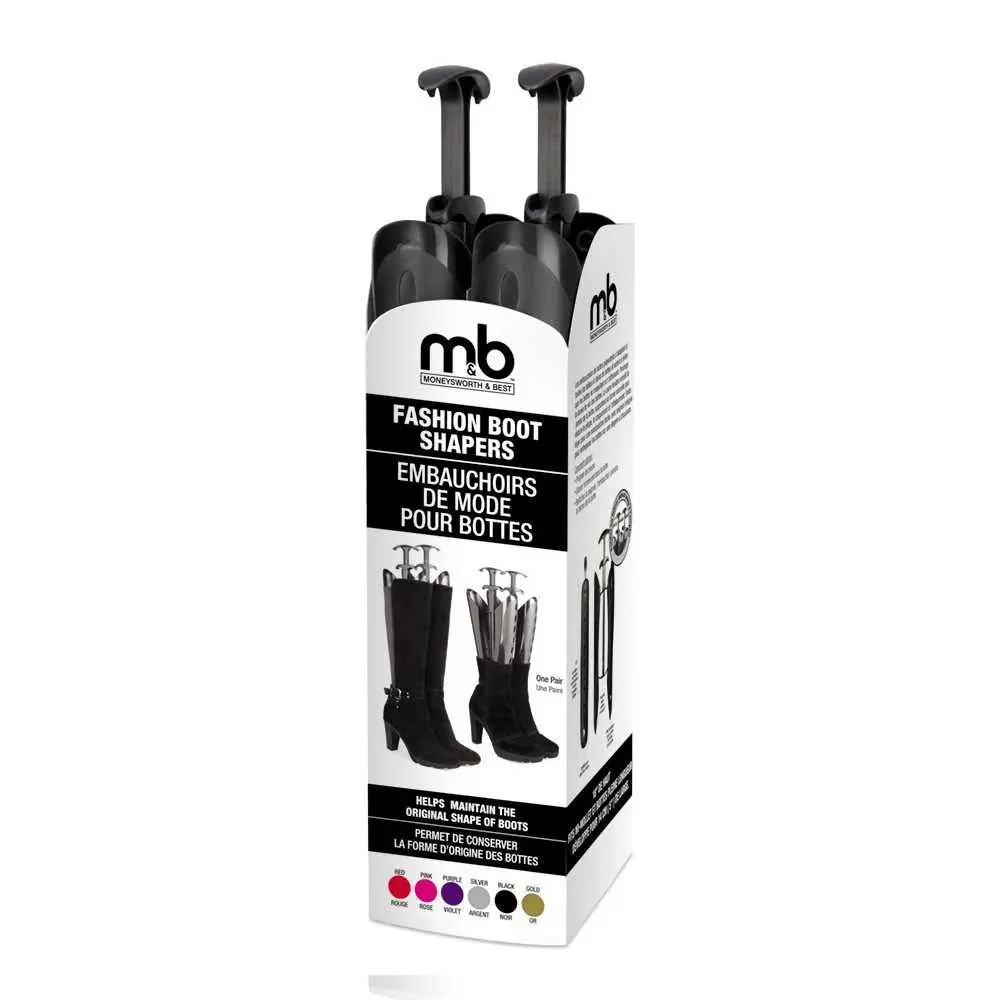Moneysworth & Best Fashion 14" Boot Shaper With Handle (1 Pair)