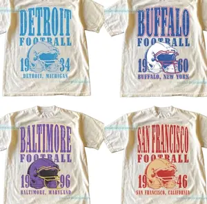 Vintage All Team Football Tshirt, Classic Sports Graphic Tee, Retro Inspired Casual Outfit, Comfortable Everyday Wear, Perfect Gift For Football Fans