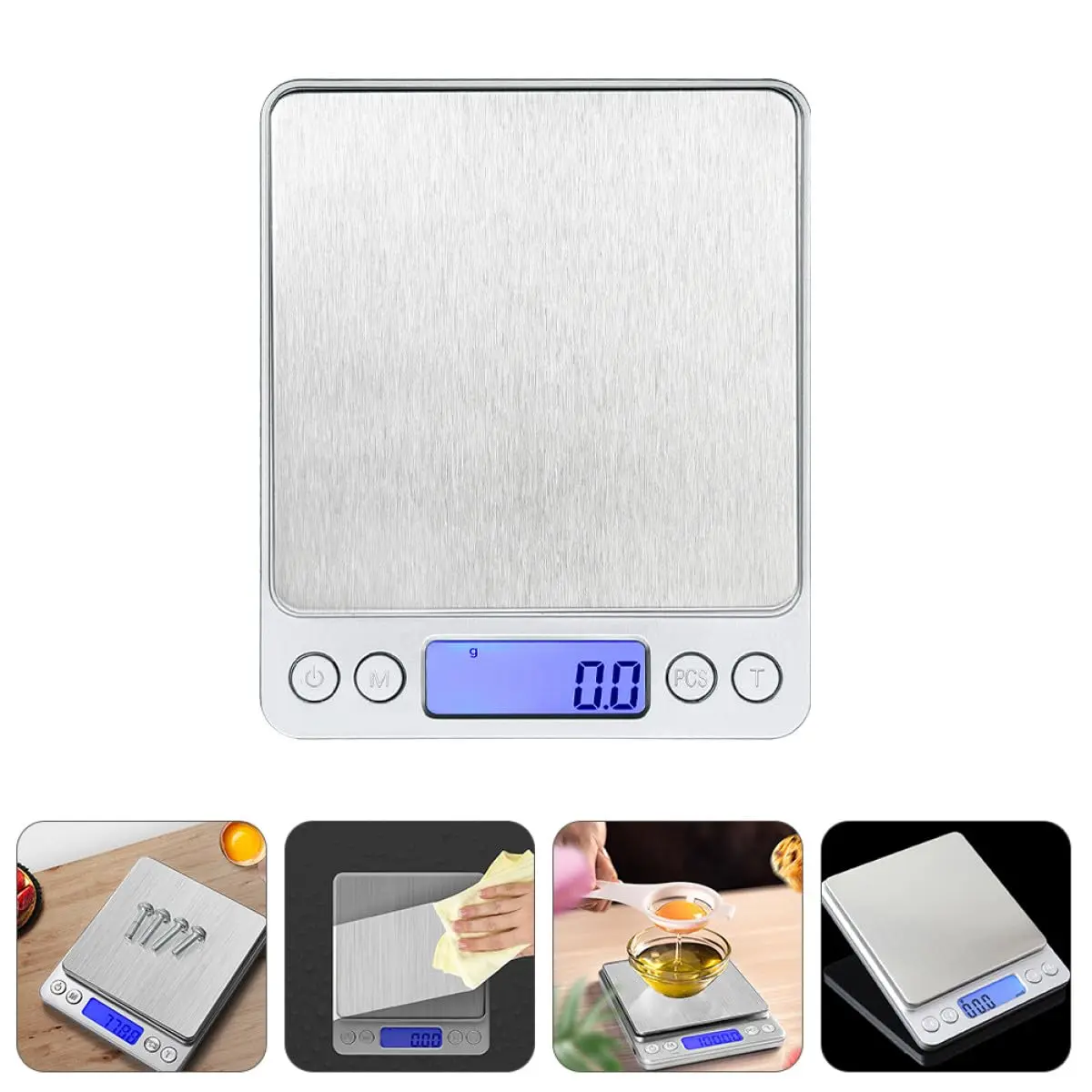 1000g-0.1g Precision Industrial Digital Scale - Pocket Tool for Jewelry Enthusiasts with Accurate Measurements for Kitchen Baking (g Units)