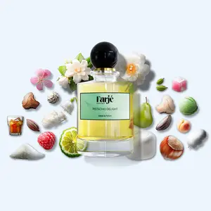 Farje Perfumes – Pistachio Delight Extrait De Parfum Unisex 100ml – Finest Niche Quality Ingredients – Creamy Gourmand Fragrance with Pistachio, Whipped Cream, Marshmallow and Tonka Bean – Sweet, Nutty and Long Lasting