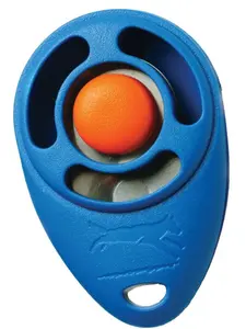 Starmark Pro-Training Clicker for Dogs - Ergonomic Training Tool for Effective Communication, Ideal for Dogs Under 40 Pounds, Customizable Training