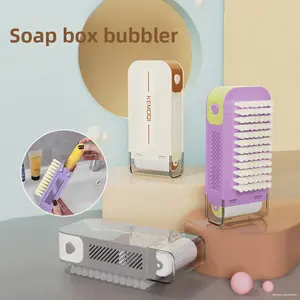 3-in-1 Soap Holder with Cleaning Brush, Multi-Purpose Laundry Scrubber, Drainage Soap Lather Box, Creative Dorm Household Washing Tool for Daily Cleaning