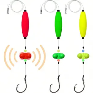 Catfish Fishing Set Catfish Float Fishing Set Catfish Fishing Tackle, Catfish Fishing Tackle Making Kit Equipment Accessories with Float, Hook, Swivel and Fishing Bell