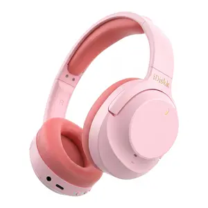 iDiskk Over Ear Active Noise Cancelling Headphones, Bluetooth 5.4 Wireless Headphones with ENC Mic, HiFi Stereo Deep Bass, 96.6% Noise Reduction, 30H Playtime, Lightweight Comfortable Headset for Travel Office Gaming