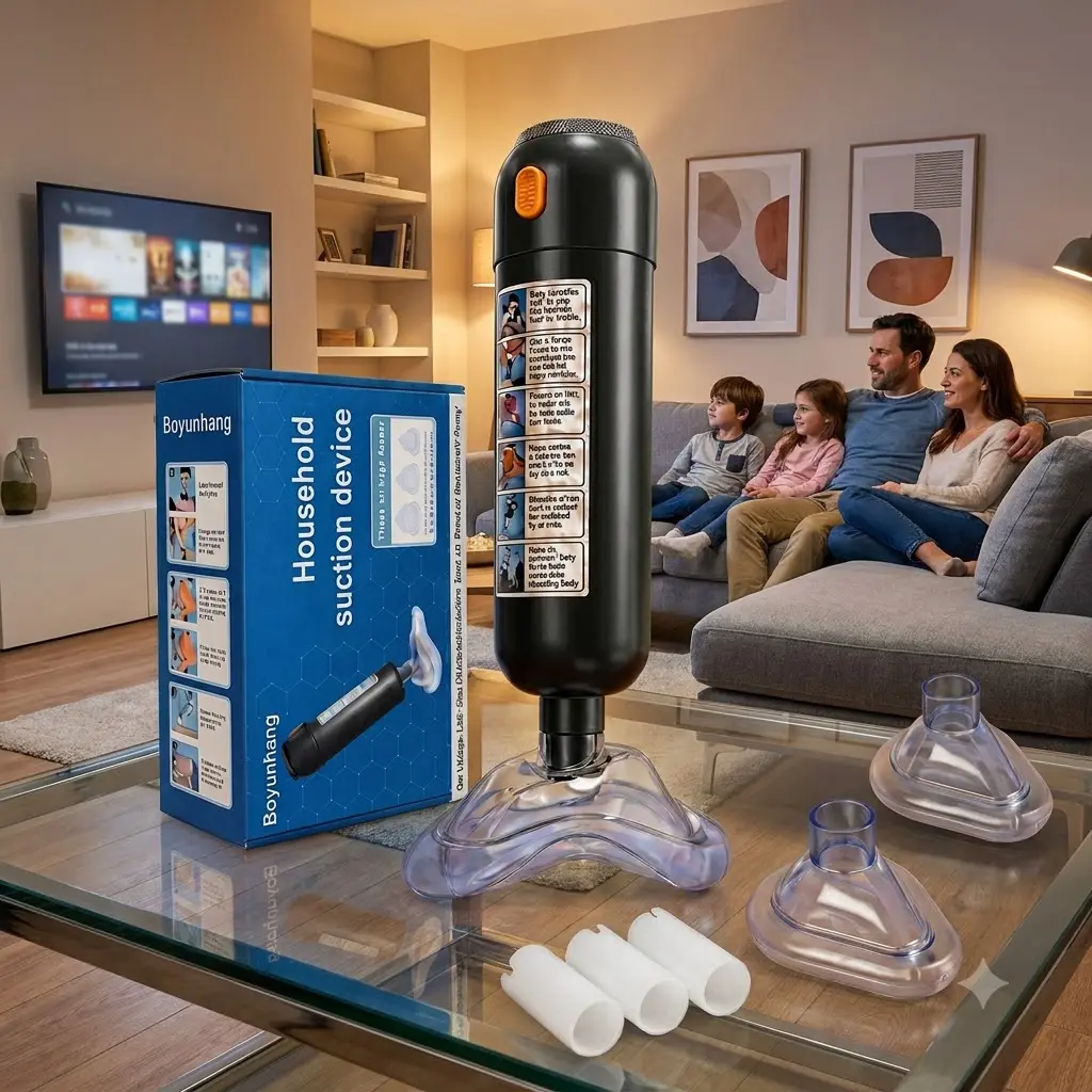 Compact emergency survival kit for the family - Portable suction pump & essential home safety