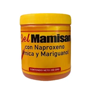 Gel Mamisan Con Naproxeno, Arnica Y Mariguanol 250GRS  Gel Para Ayuar A Desinflamar.