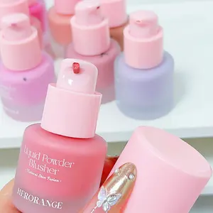 HERORANGE Hydrating Liquid Blush Brightens Matte Texture Easy to Apply Long-Lasting Natural Waterproof Brightens Face Suitable for All Skin Tones Valentine's Day and Mother's Day Gift