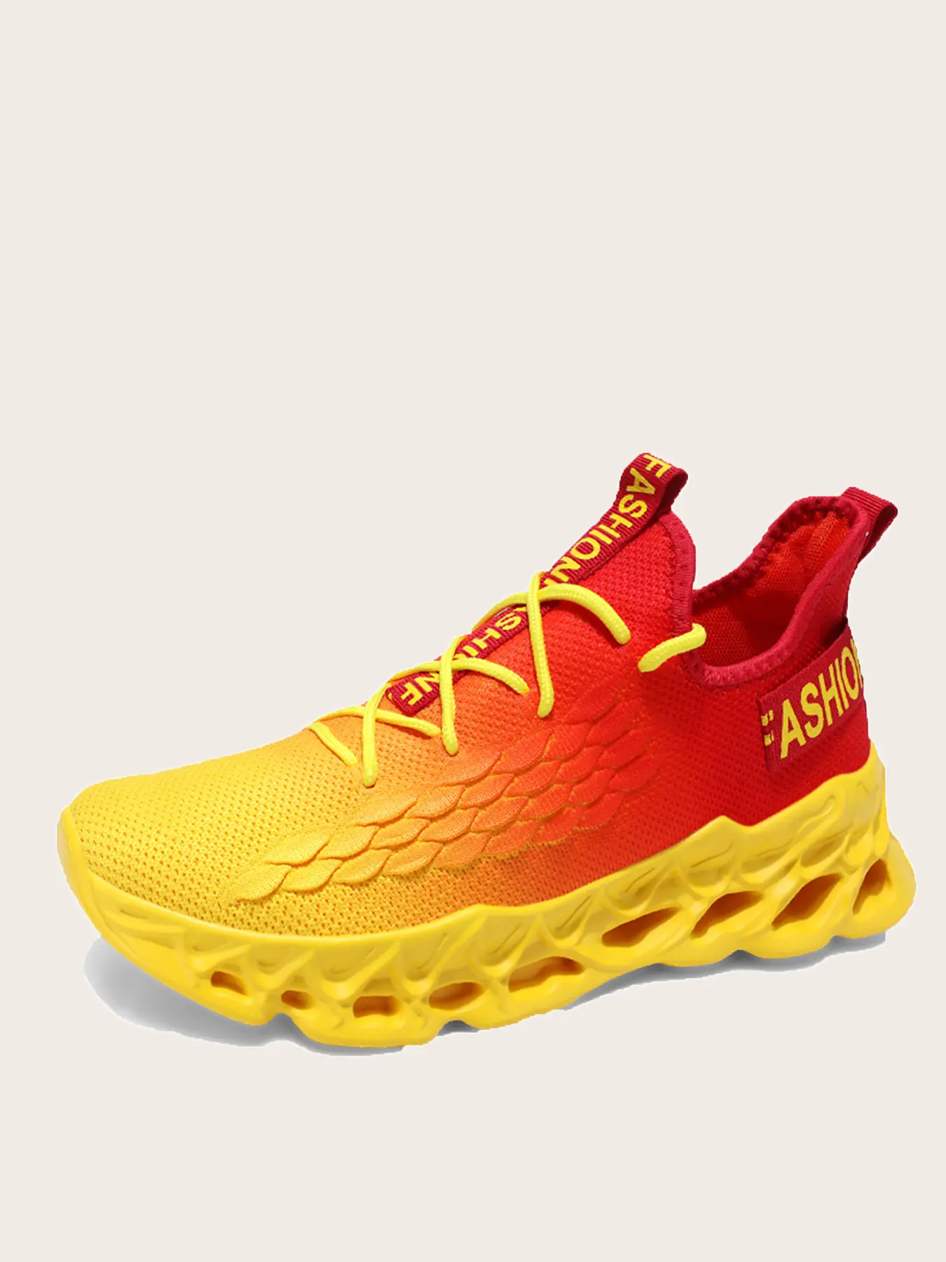 Men's Stylish Sports Shoes, Breathable Lightweight Non-Slip Shock Absorbing Sneakers, Striped Design for Tennis Basketball and Hiking