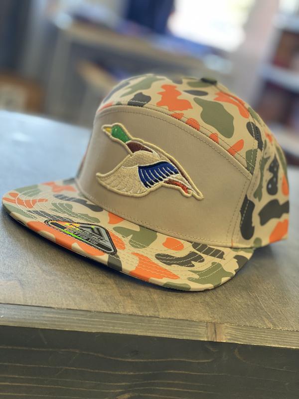 Orange Blaze Duck Camo Duck Hat