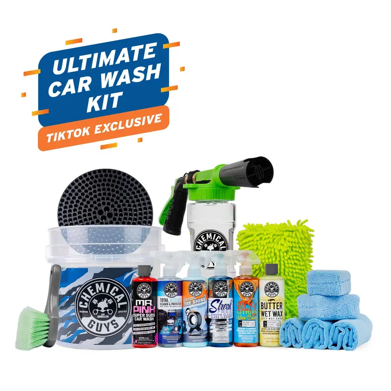 CHEMICAL GUYS TikTok Shop Exclusive Bundles – Shop 2 Limited Edition Kits with Wash Essentials, Interior Cleaners, Air Fresheners & More, Complete Car Care at Home or On-the-Go