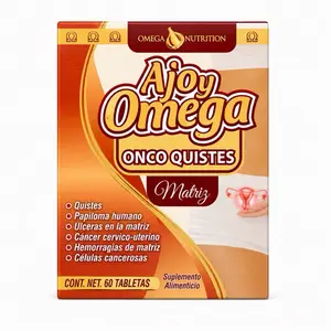Ajoy Omega Onco Quistes Herbal Supplement Tablets for Women’s Wellness Hormonal Balance Reproductive Health Support 60 Tablets