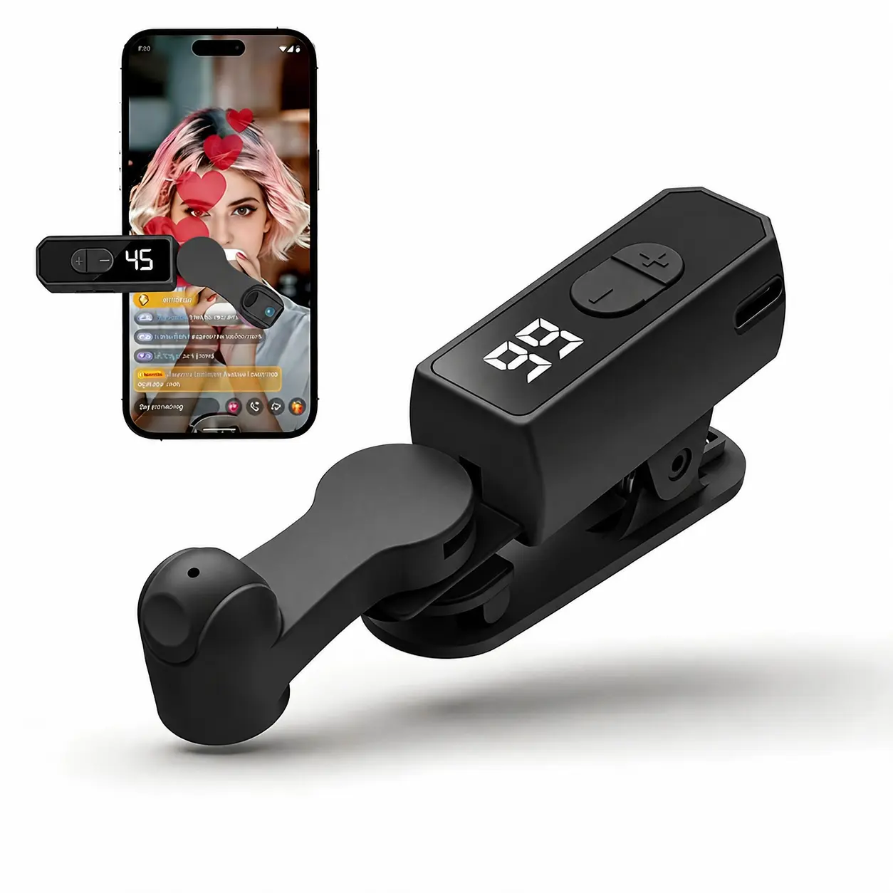 WIRELESS Automatic Screen Clicker, Rechargeable Adjustable-Speed Auto Tapper for iPhone and Android Phones, Portable Fast Tapper for Shopping, Reward Apps and Repetitive Tasks