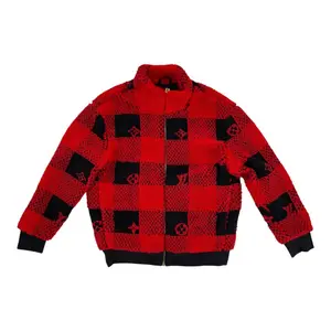 Louis Vuitton Damier Fleece Blouson "Red/Black" - Lightly Worn