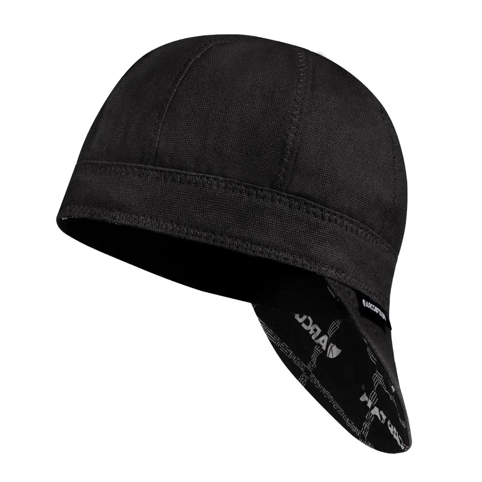 Arccaptain Black Welding Cap - Comfortable Machine-Washable Head Protection Hardhat, Ideal for Father's Day Gifting, Black Hat, Head Protection Hardhats