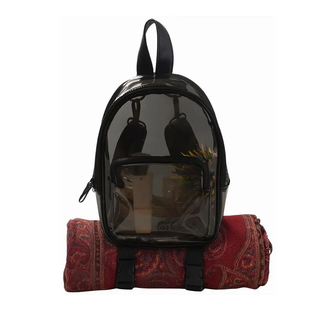 concert mini backpack PIG PIG GIRL Clear for Stadium Events, Small Clear Bag for Child for Festival Concert,Black(Not Fits School) you must not miss our stylish backpack Missnine Mini Clear Backpack for