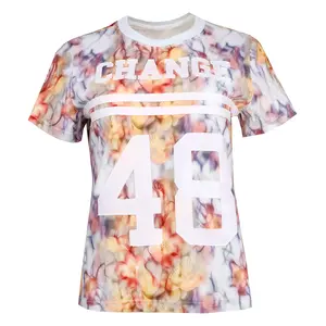 PUMA Womens X Collina Strada Graphic Crew Neck Short Sleeve Athletic Casual Tops  - Multi