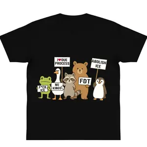 Defund ICE Shirt Animals Protest graphic tees ICE Out Of LA Shirt Abolis Ice Shirt Equal Rights Trump Hater Gift y2k cotton fashion Streetwear Top Trending