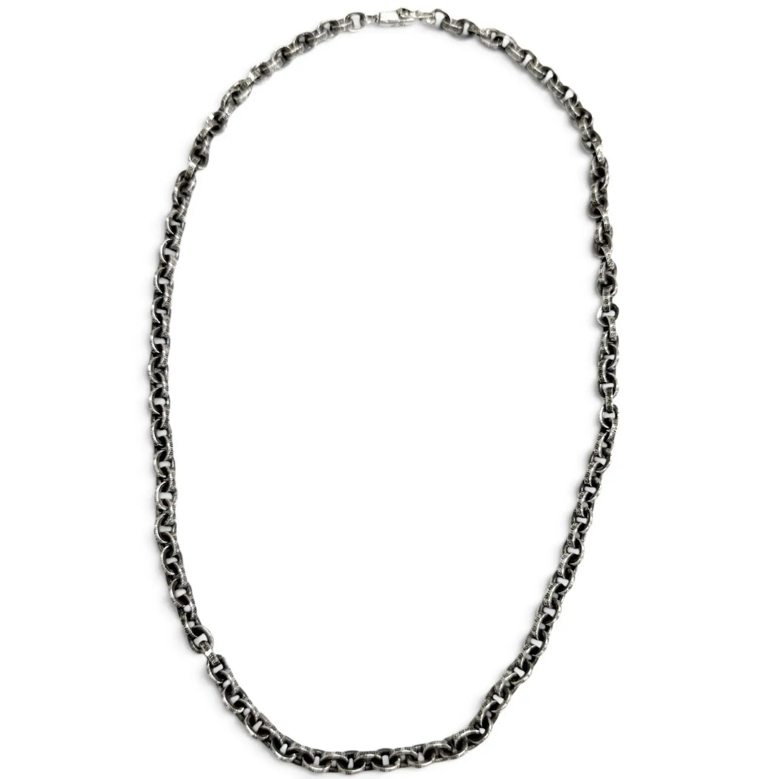 Pre-owned Chrome Hearts Sterling Silver 925 (Ag925) Small Leather Goods Paper Chain SV925 Necklace