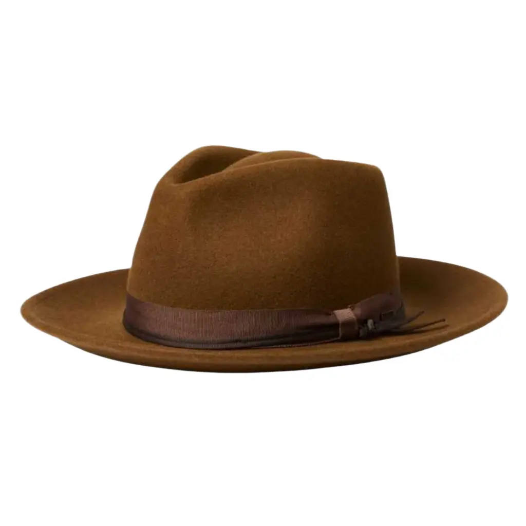 Brixton Unisex 100% Wool Western Rancher Hat with an Adjustable Strap for a Custom Fit, a Classic Piece of Western Clothing and Cowboy Accessories, Convertible Brim, Flexible Brim Hats, Classic Western Style Hats